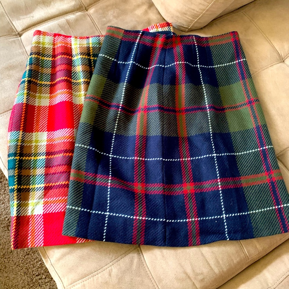Two Chadwick’s vintage plaid skirts